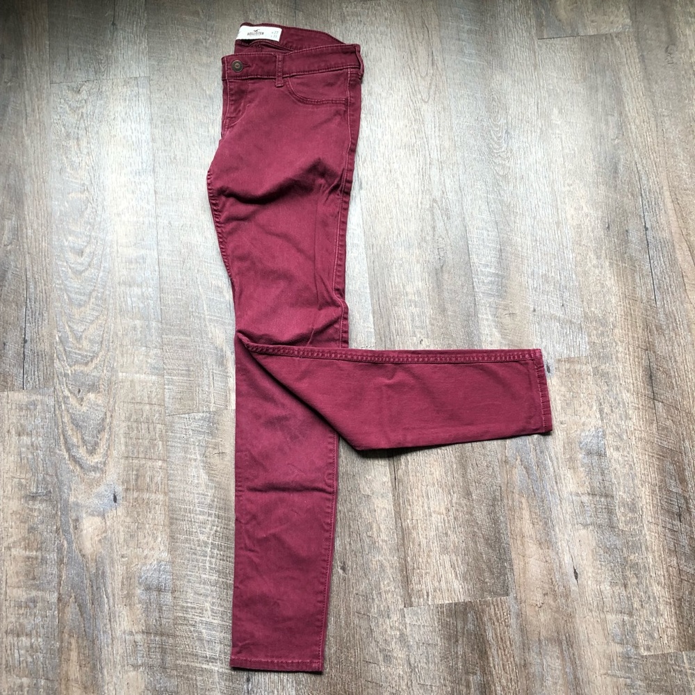Hollister Burgundy Jeggings